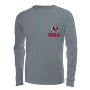 Georgia Patriotic Logo Comfort Colors Long Sleeve Tee